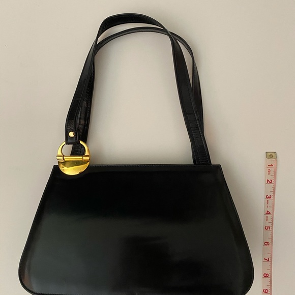 Black leather shoulder bag - Picture 3 of 8